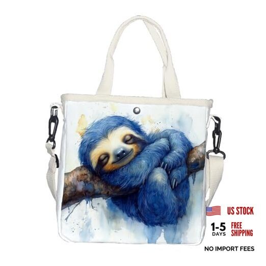 Cute Sloth Print –Perfect Gift for Animals Lovers, Single shoulder bag Skew