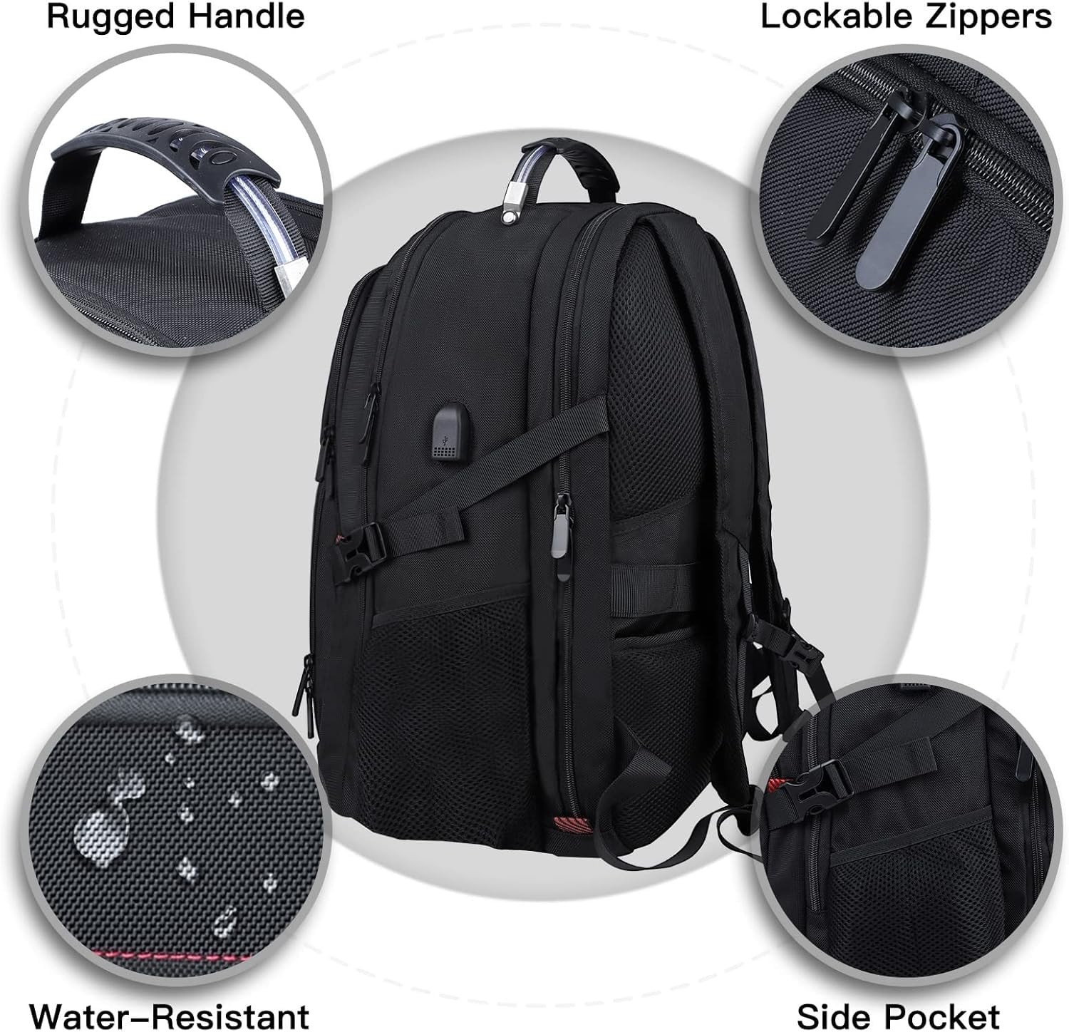 Extra Large Travel Laptop Backpack, 17.3 Inch Carry on Backpack for Men Women