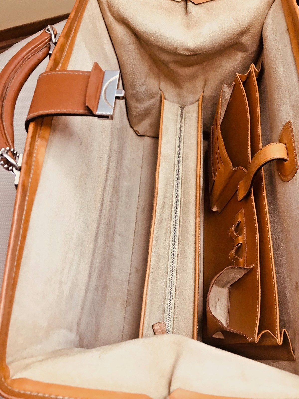 TANNER KROLLE “Bailey’s Case” Bridle Leather Briefcase / Lawyer Bag – ENGLAND