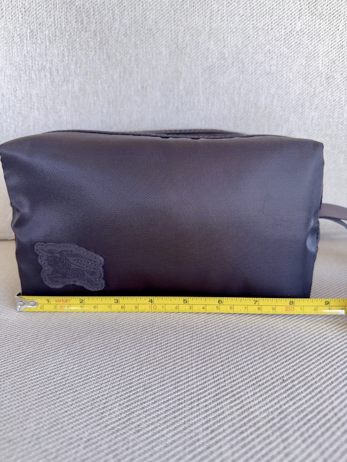 Burberry GWP Men’s Double Zip Toiletry Bag Large Travel Cosmetic Pouch Dark Brow