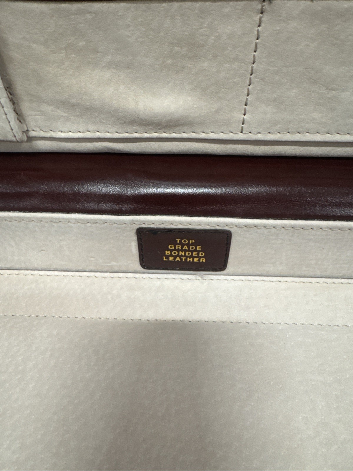 UNBRANDED Burgundy Top Grade BONDED LEATHER BRIEFCASE Dual Lock