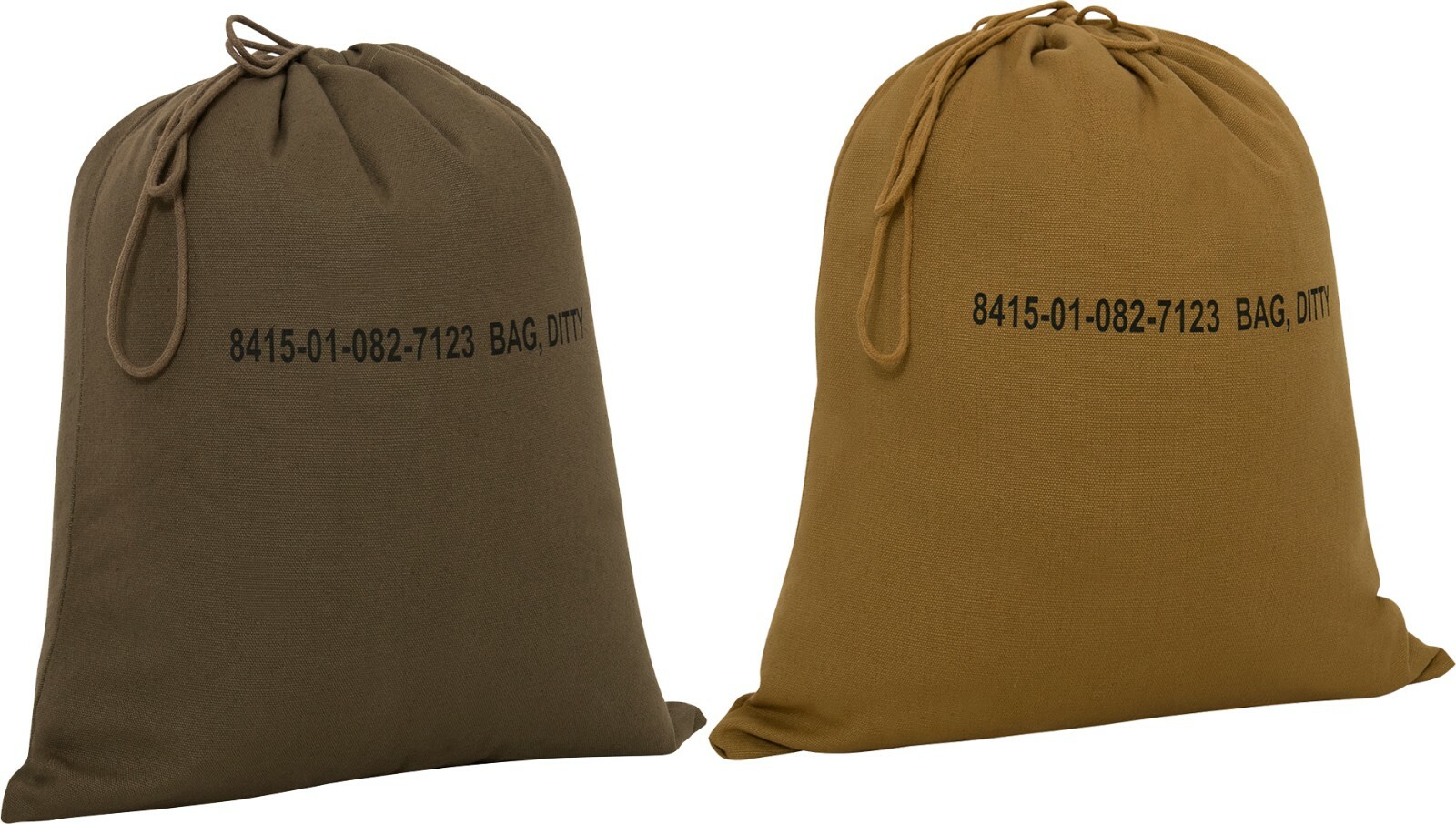 Military Ditty Bag Cotton Canvas Travel Camping Storage Bag 16 Inches x 19 Inch