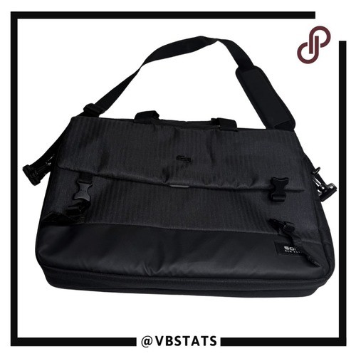Solo New York Men’s GRV330-4 Notch Laptop Detachable Strap Briefcase Black