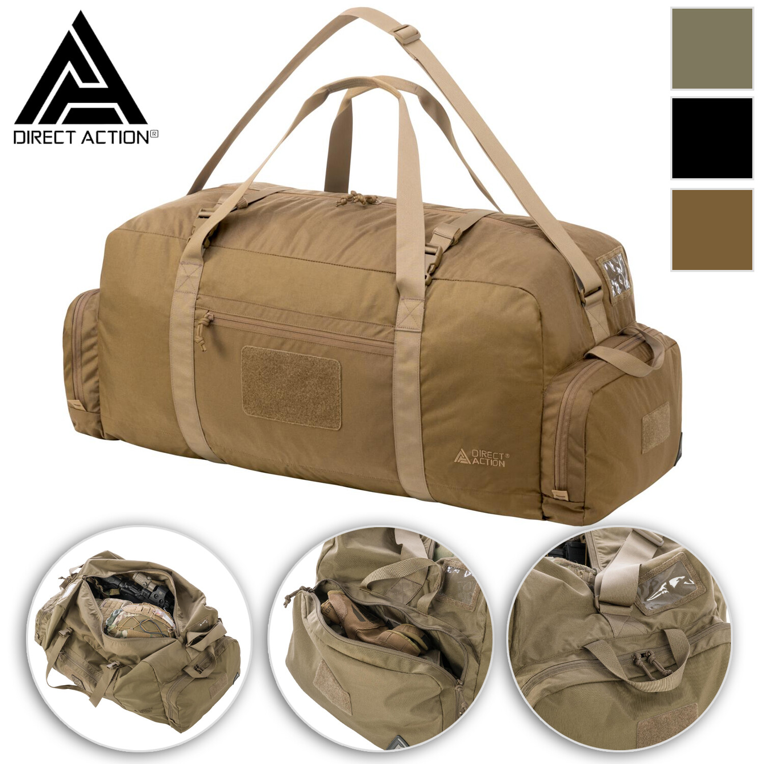 Deployment Bag Direct Action Flight Travel Duffle Improved Military Medium 80 L