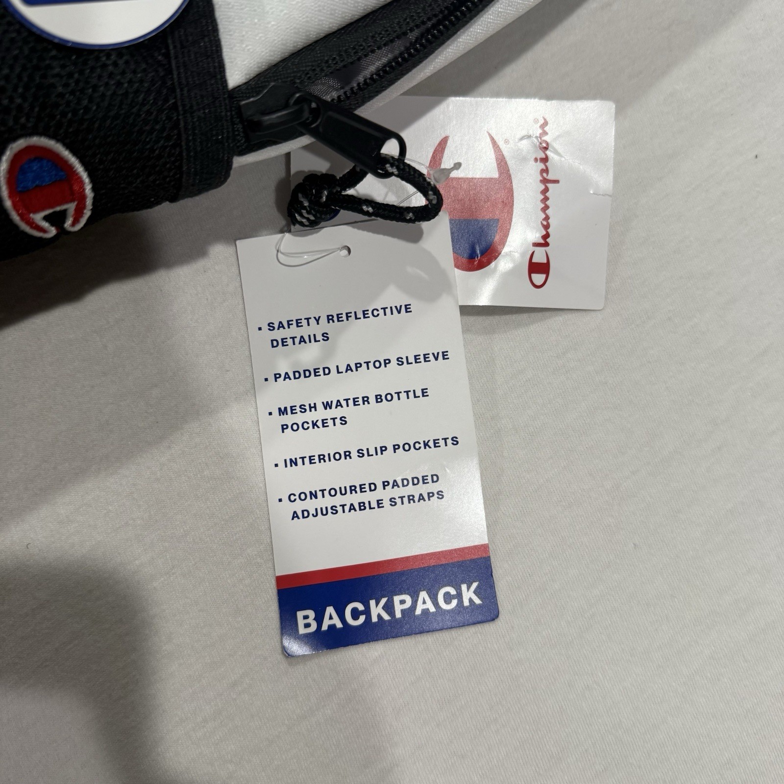 Champion Center Backpack – White