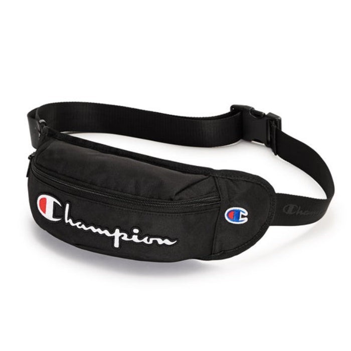 Brand New CHAMPION Supercize Black Logo Waist Pack Sling Bag