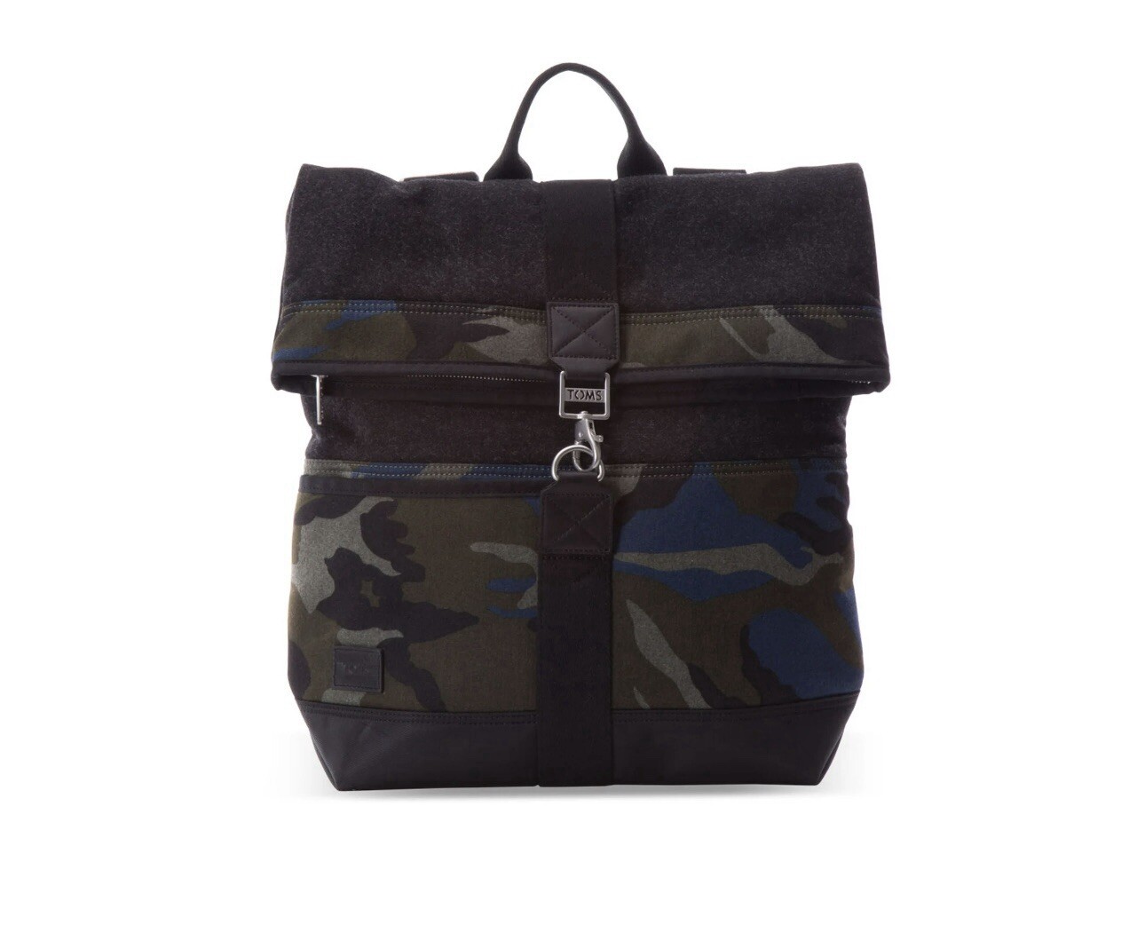 TOMS Green Camo Herringbone Discover Backpack
