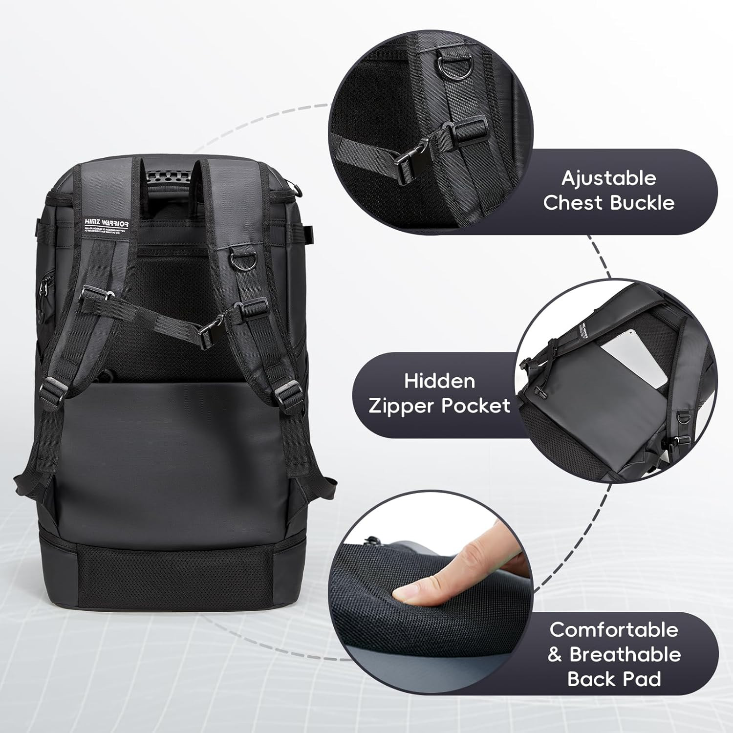 Insulated Cooler Backpack with Lunch Compartment for Travel & Camping