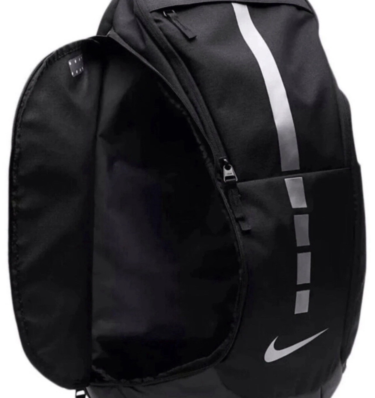 NIKE HOOPS ELITE PRO BACKPACK BASKETBALL SCHOOL BLACK SILVER GREY BA5554-011 NWT