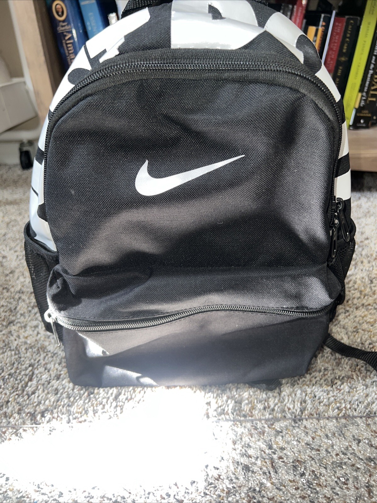 nwt Nike Brasilia JDI Just Do It Kids Mini Backpack purse BLACK white BA6559-013