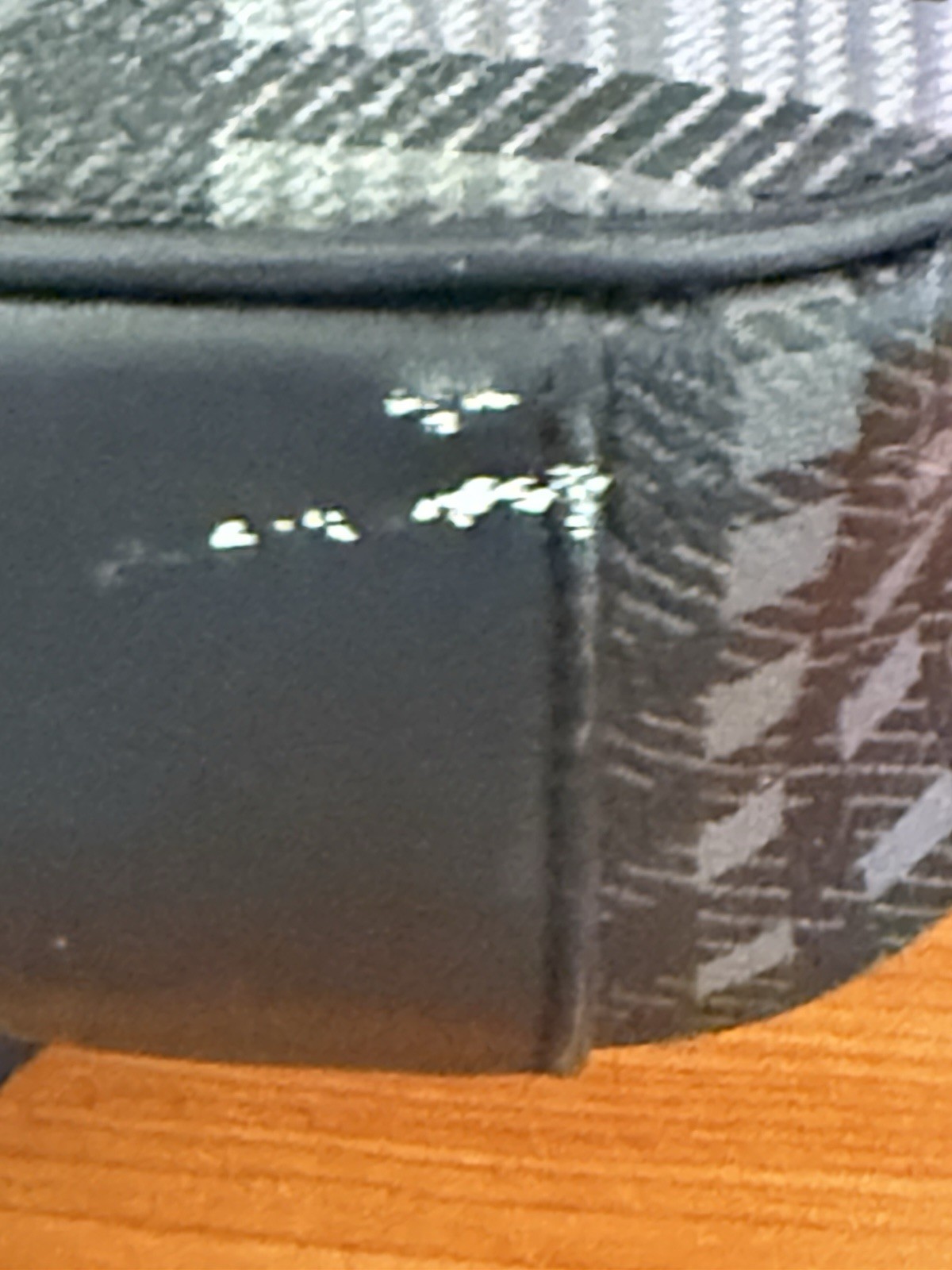 Coach Coated Canvas & Leather Perry Black & Gray Twill Plaid Briefcase