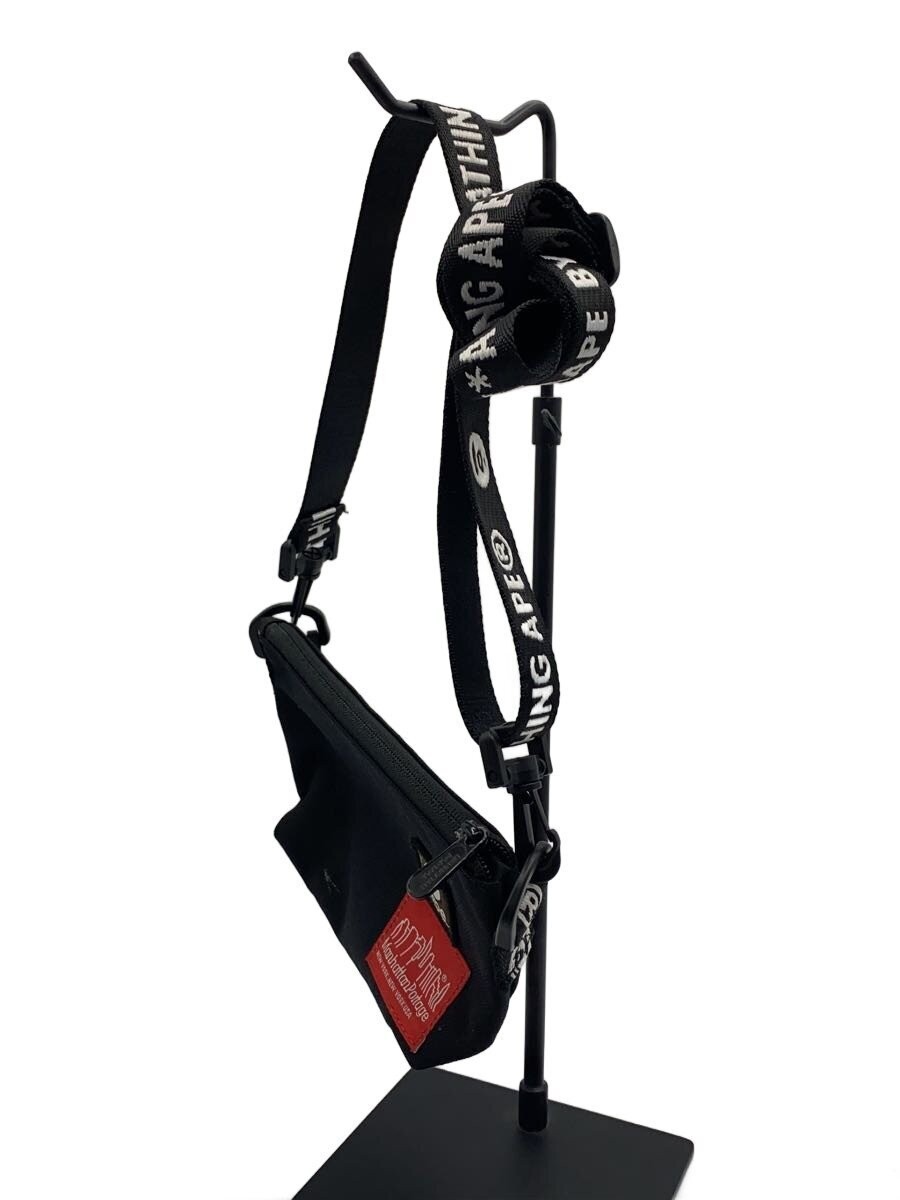 Manhattan Portage × AAPE BY A BATHING APE Waist Bag, Nylon, Black (Solid Color)