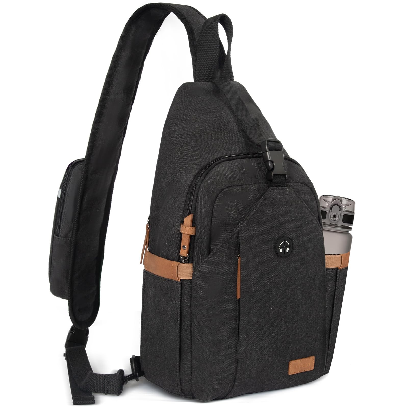 Sling Bag for Men, Anti Theft Crossbody with Tunnel Lock, Waterproof Canvas S…