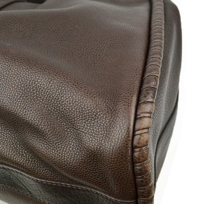 BALLY Tote Bag Handbag SWITZERLAND 1851 Womens Leather Brown Charm
