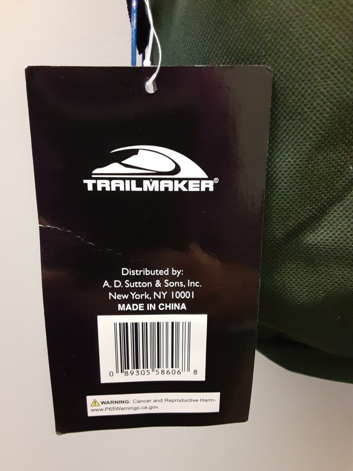 Trailmaker Backpack Standard Size Bookbag Green New With Tags