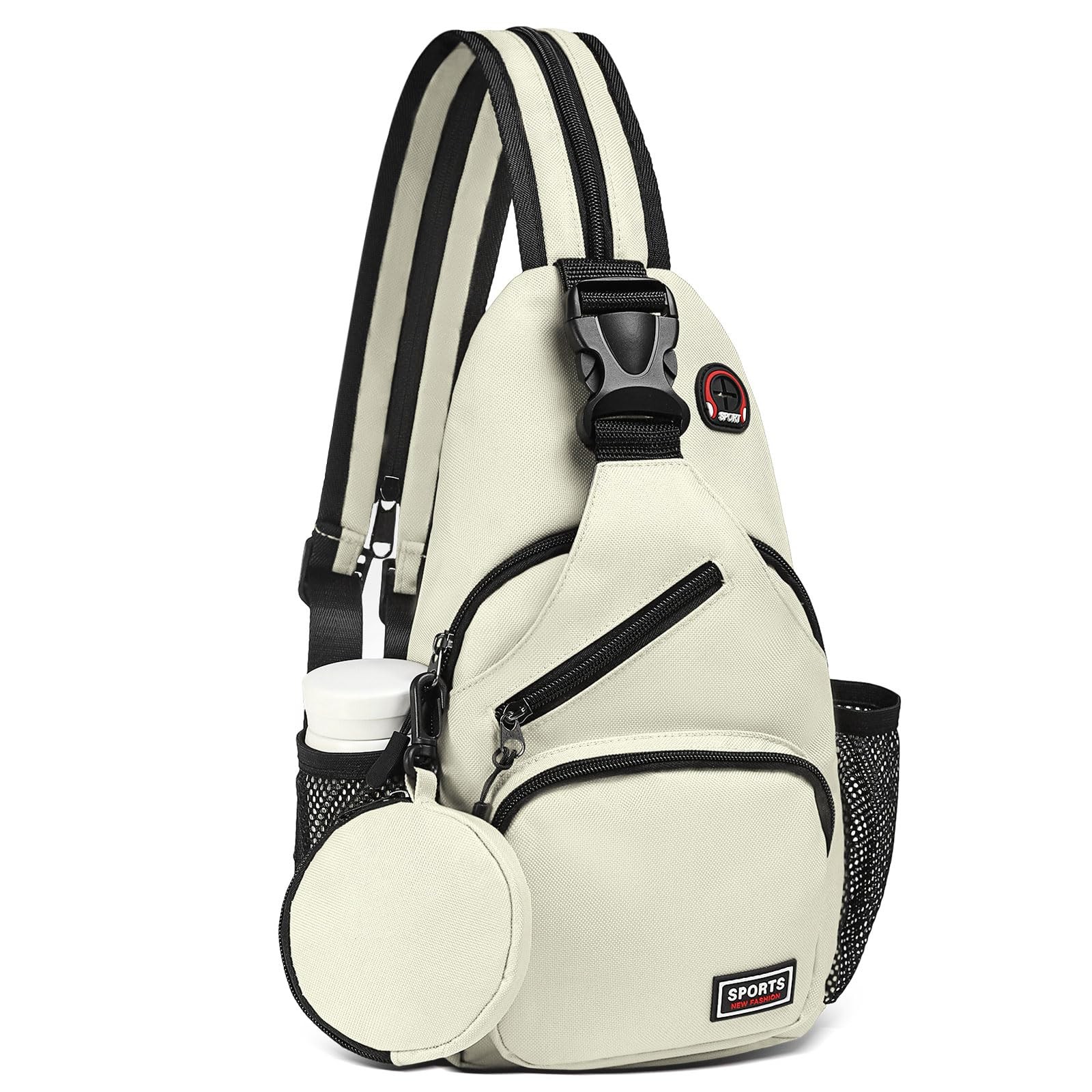 Convertible Sling Bag with Coin Pocket, 7.9″ Tablet Crossbody Mini Backpack w…