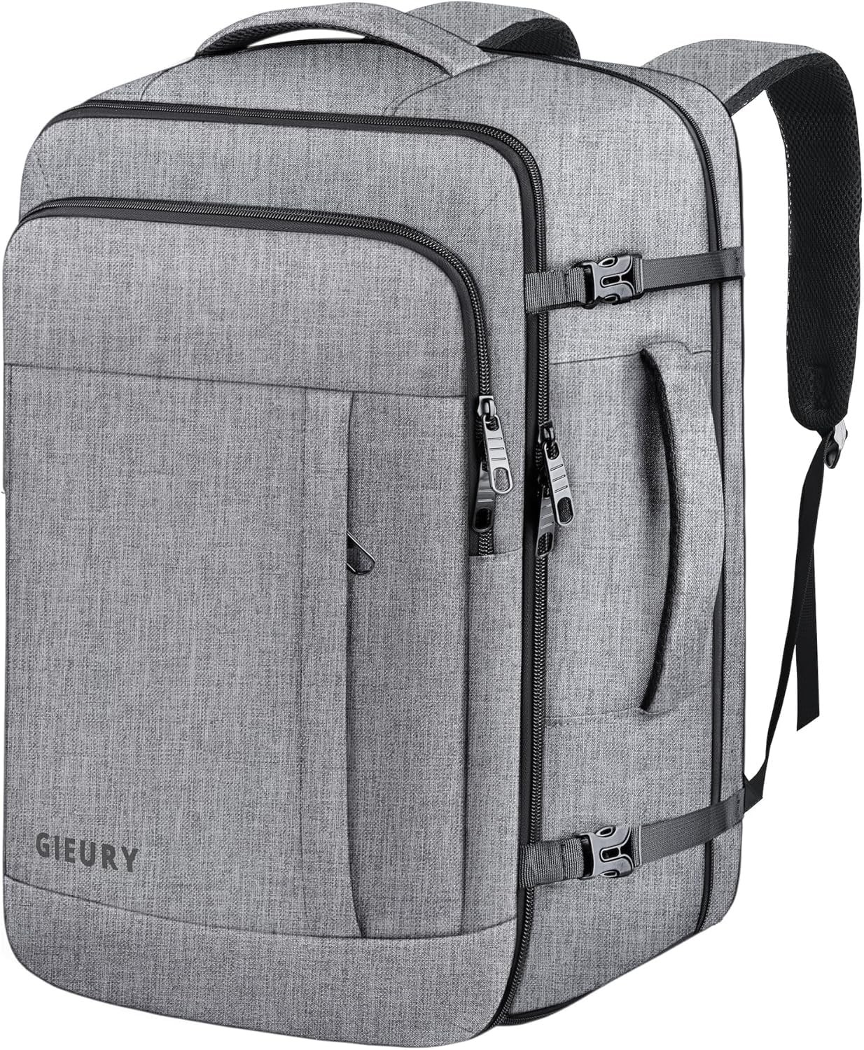 55L Carry On Backpack, Expandable 60L Capacity, Fits 18.4″ Laptop – Travel