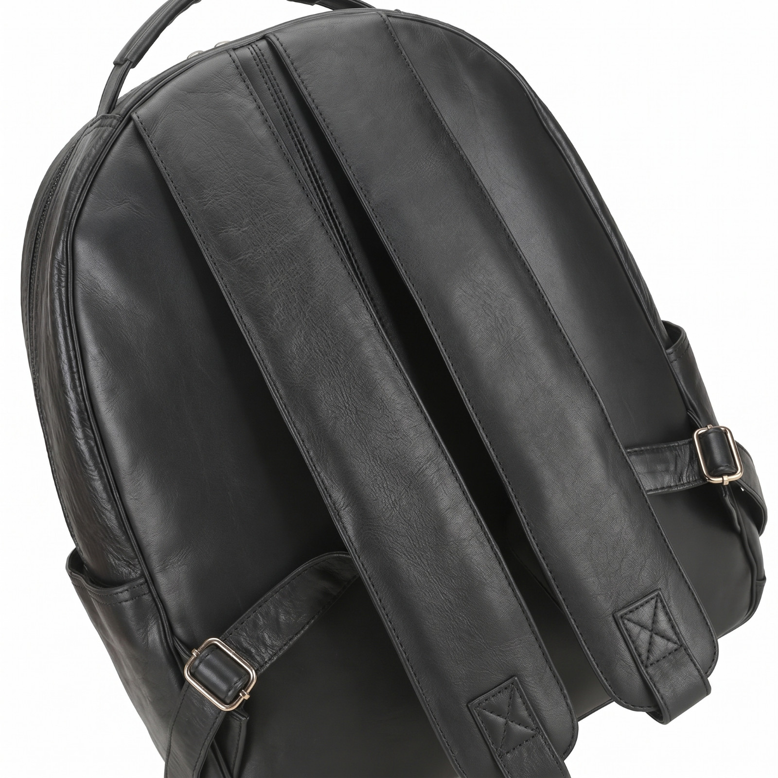 Leather Backpack Cowhide Genuine Vintage Travel Rucksack Laptop Shoulder Bag Men