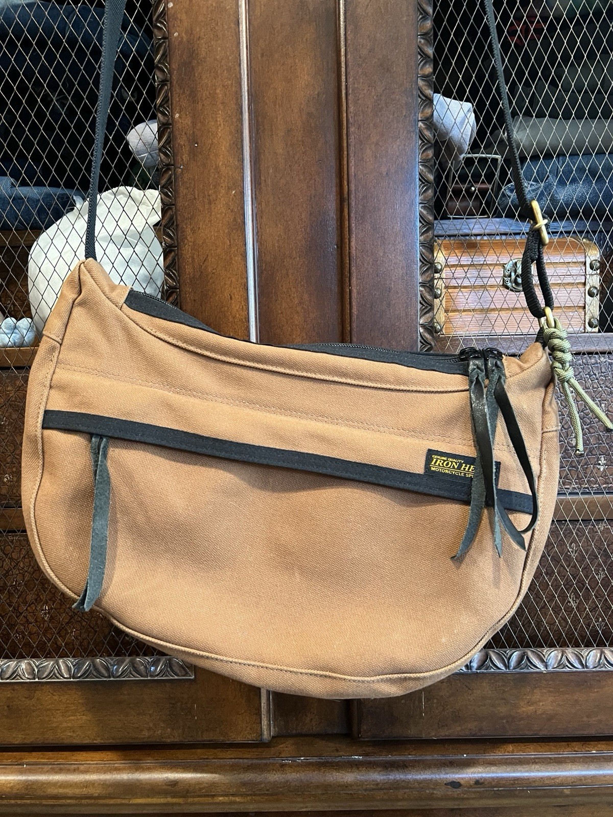 Iron Heart Bag 17oz Duck Small Shoulder Bag Brown