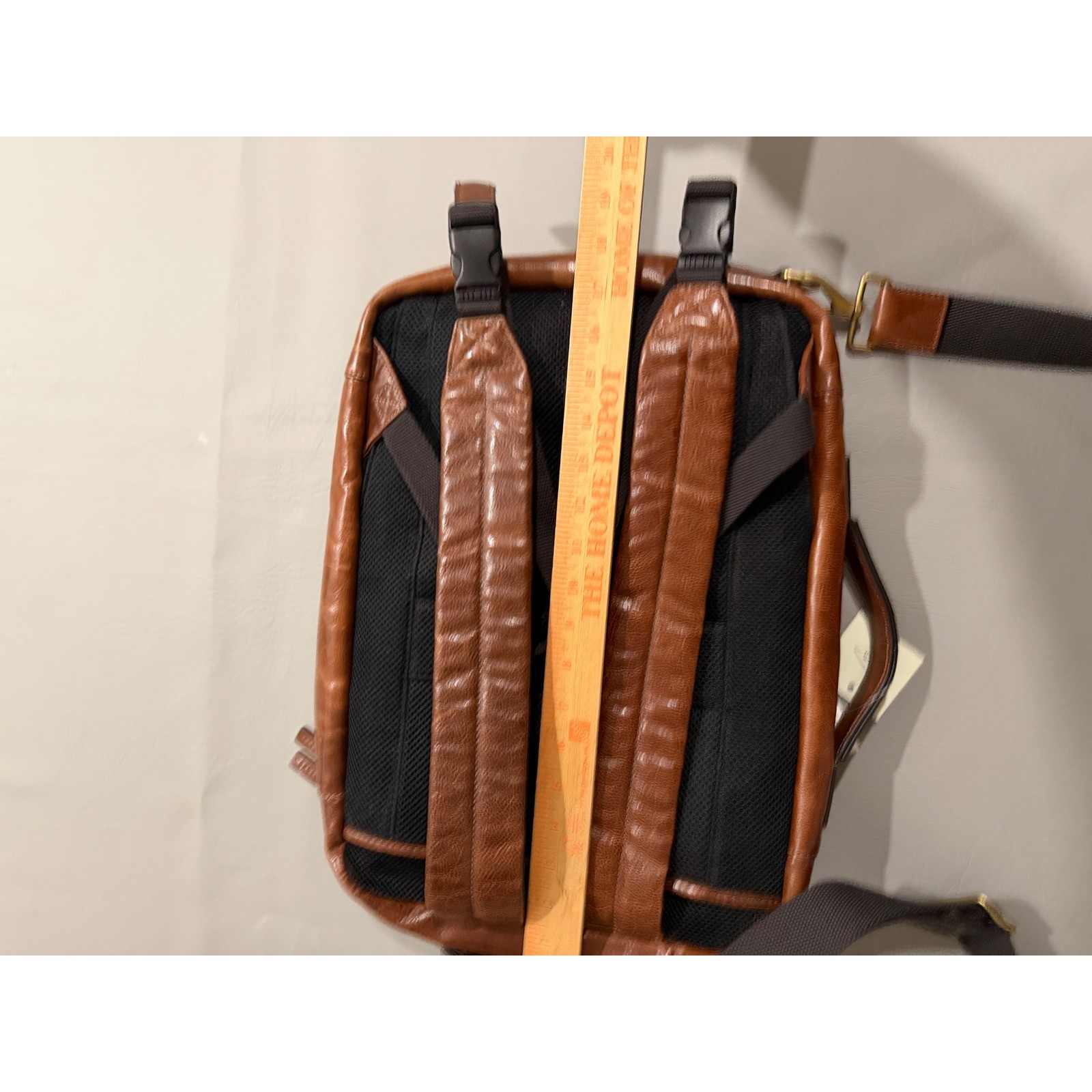 Fossil Buckner Convertible Backpack Briefcase Mens Cognac Leather NWT MBG9520222