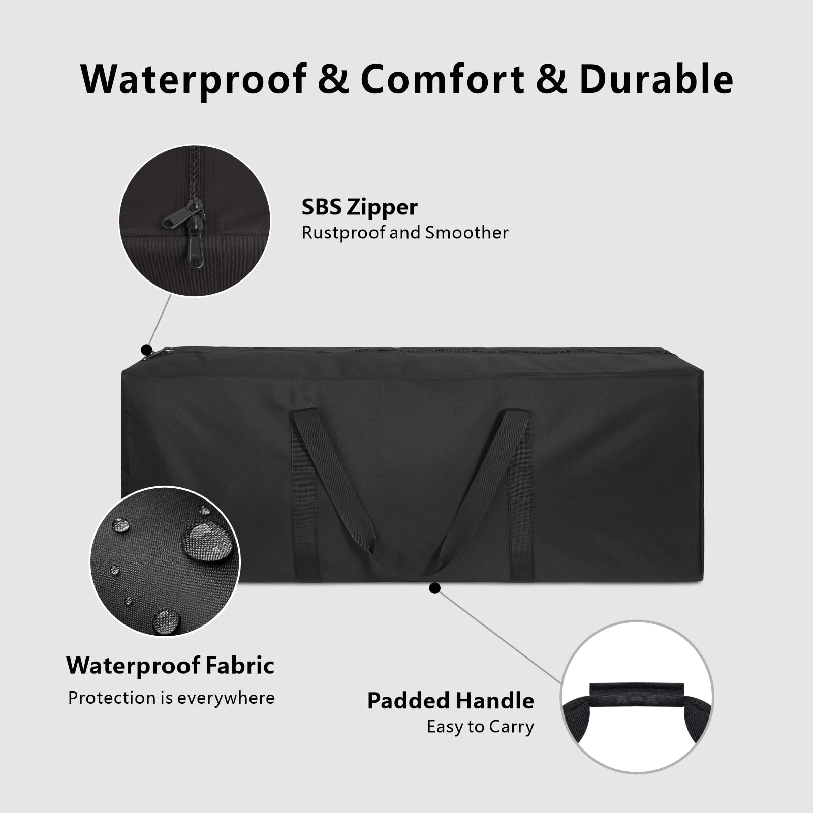 1-Pack 36 Inch Small Zippered Duffel Bag for Travel Camping Sports Equipment …