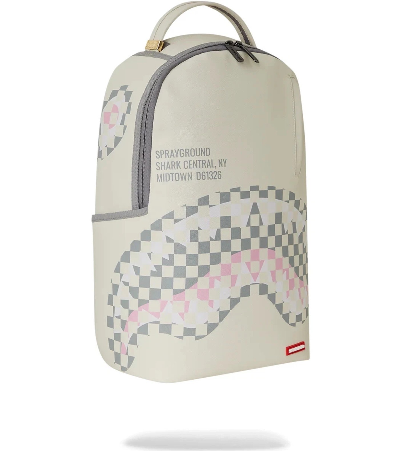 Sprayground Cream Check Dynamic Backpack🔥New Black Large Bookbag School Bag