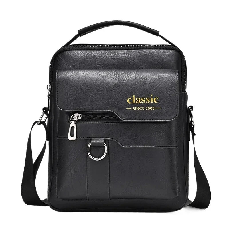 Bolso De Cuero Para Hombre Bandolera Hombro Mochila Viaje Carteras Mochila Pecho