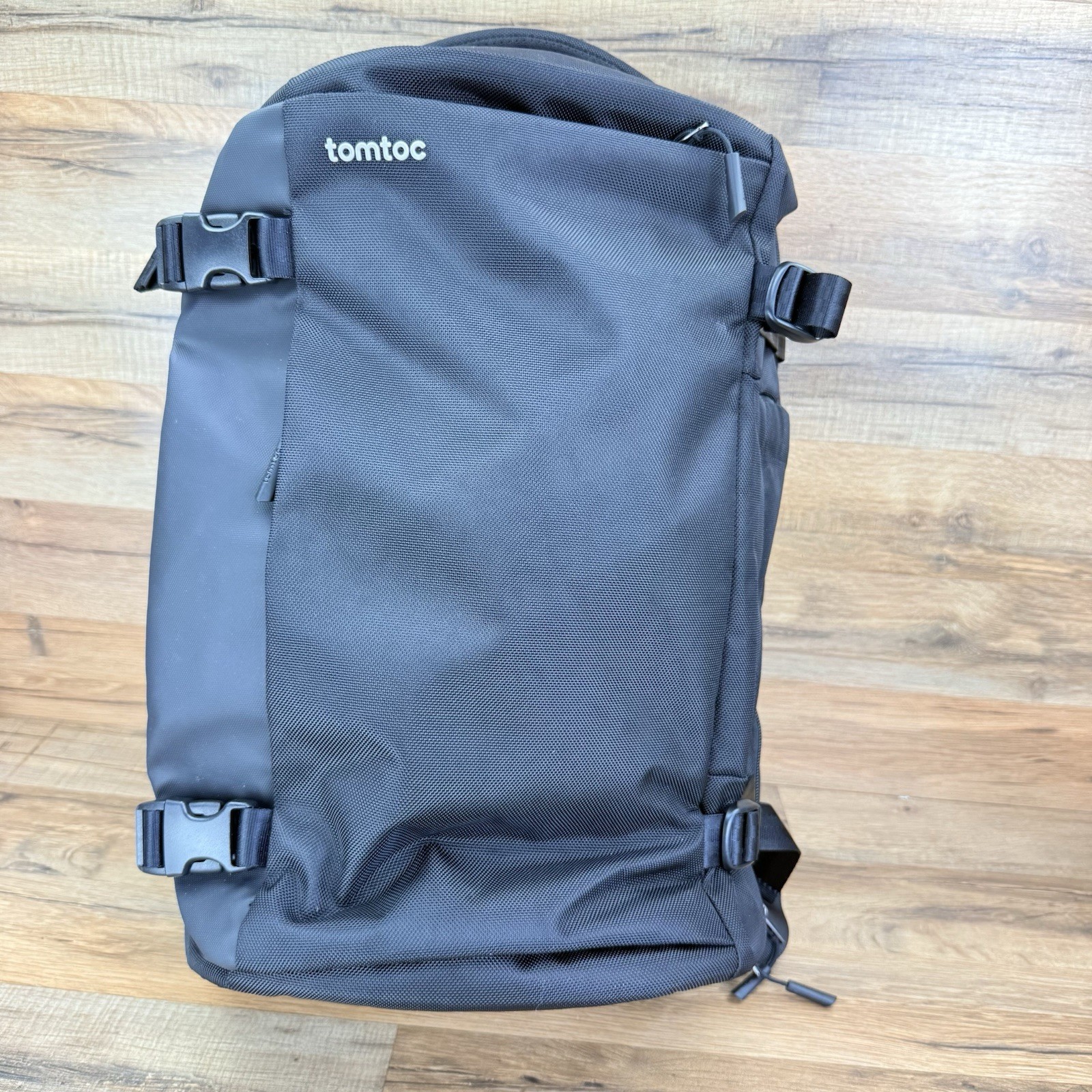 Tomtoc Travel Backpack Large Capacity 40L Carry-On Business Travel Black Nylon