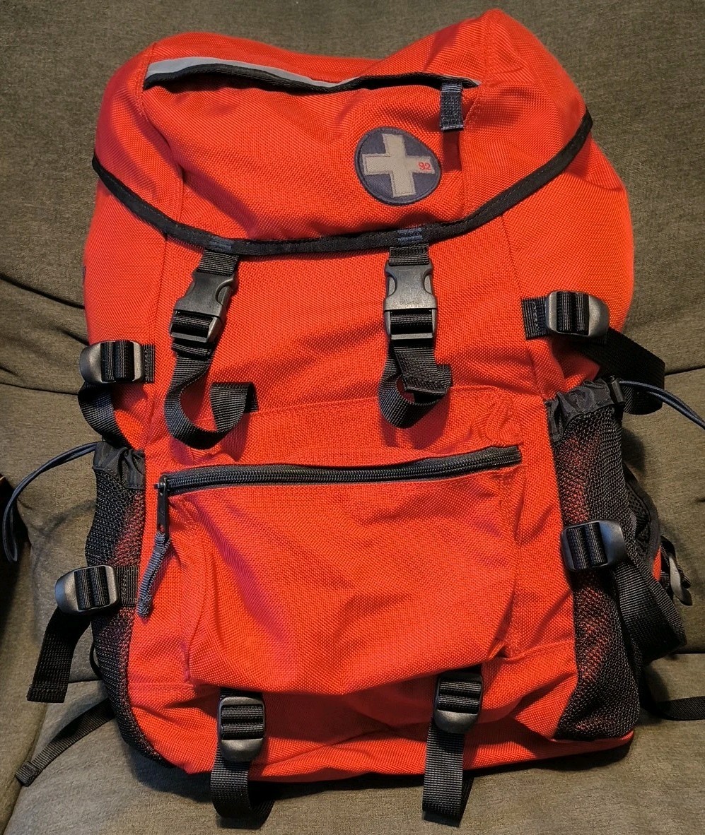 Vintage Abercrombie & Fitch 90s A-20 Hiking Backpack A20 Red .Hard To Find