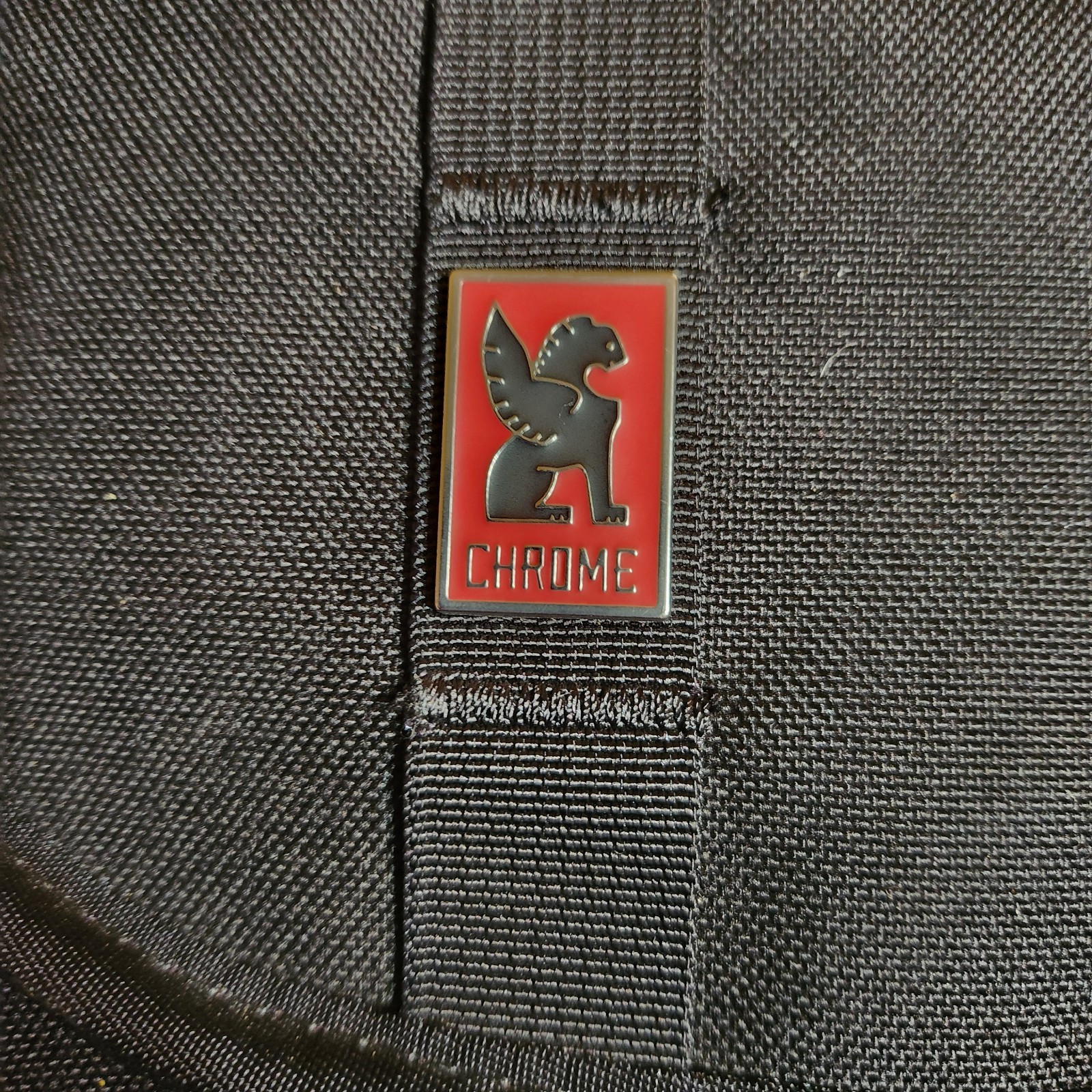 Chrome Industries Warsaw Backpack Large Black Nylon Red Interior Waterproof Bike