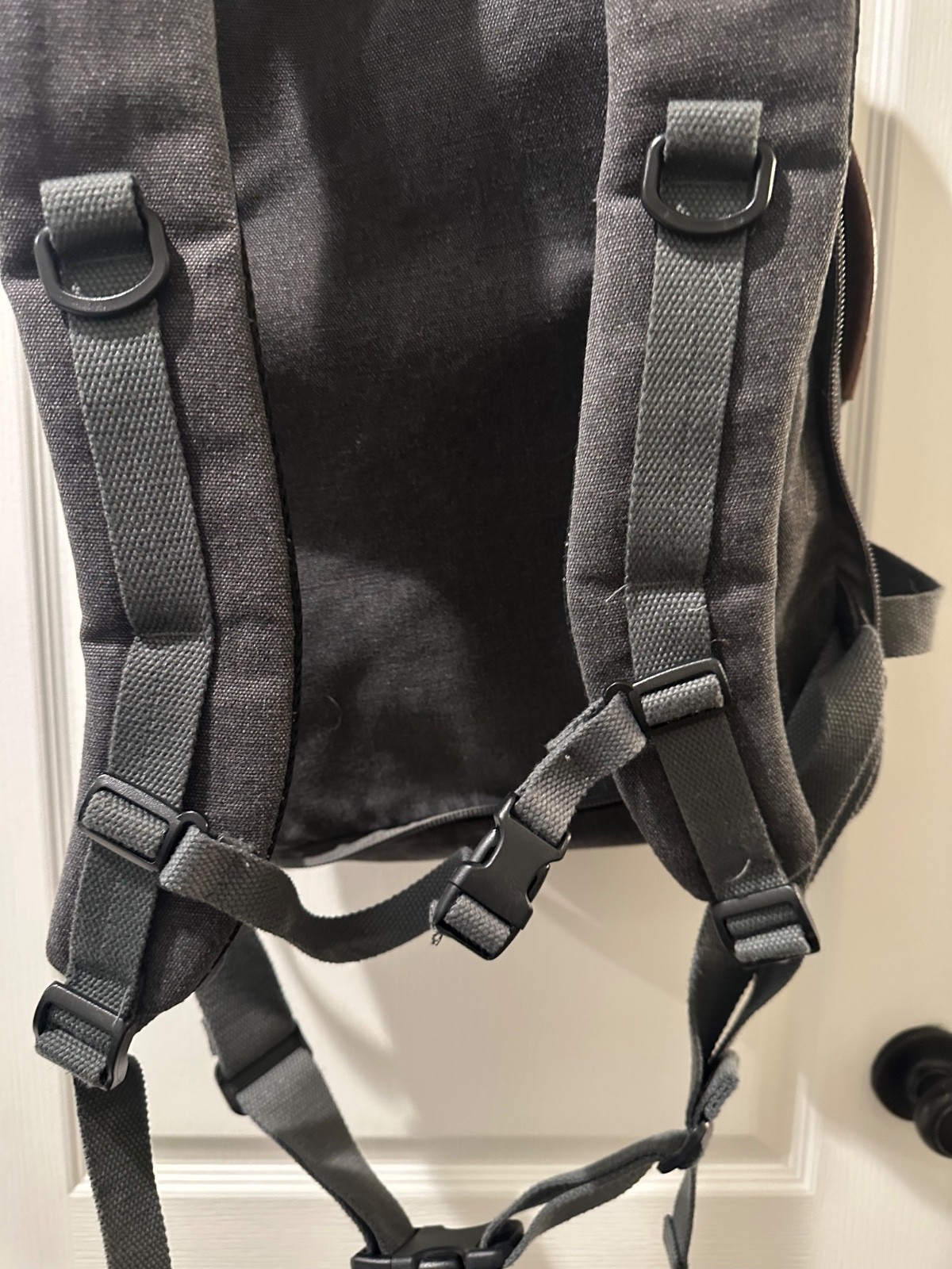 WITZMAN Canvas Travel Backpack Hand Luggage Rucksack Outdoor Hiking Travel