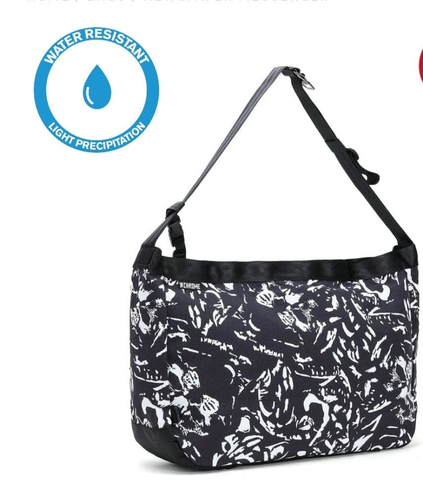 CHROME Newspaper Messenger Bag Vintage Reversible Nylon Limited Edition New