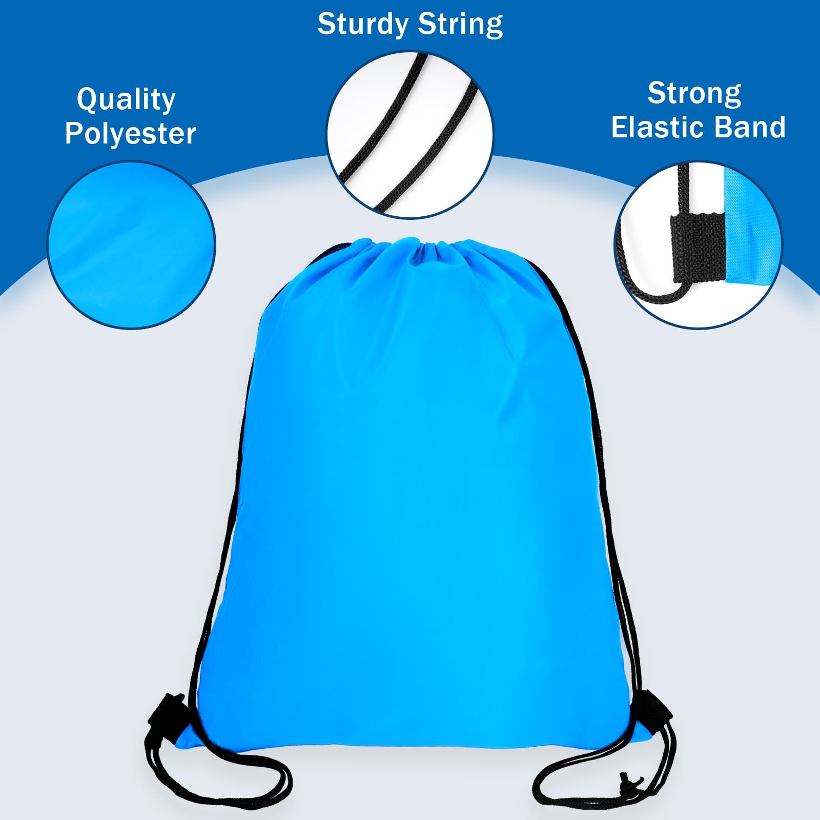 Drawstring Backpack Bulk 50 Pcs 10 Colors Nylon Draw String Back Bag for Gift…
