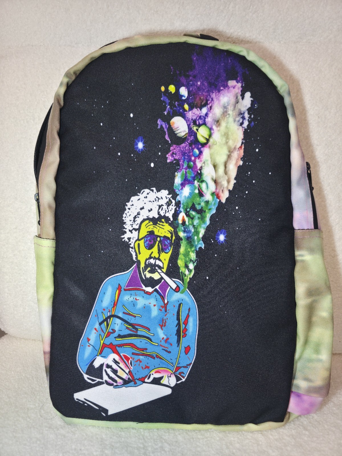 PopArt Einstein Smoking Galaxy Cosmos Backpack Smell Proof No Brand Lightweight