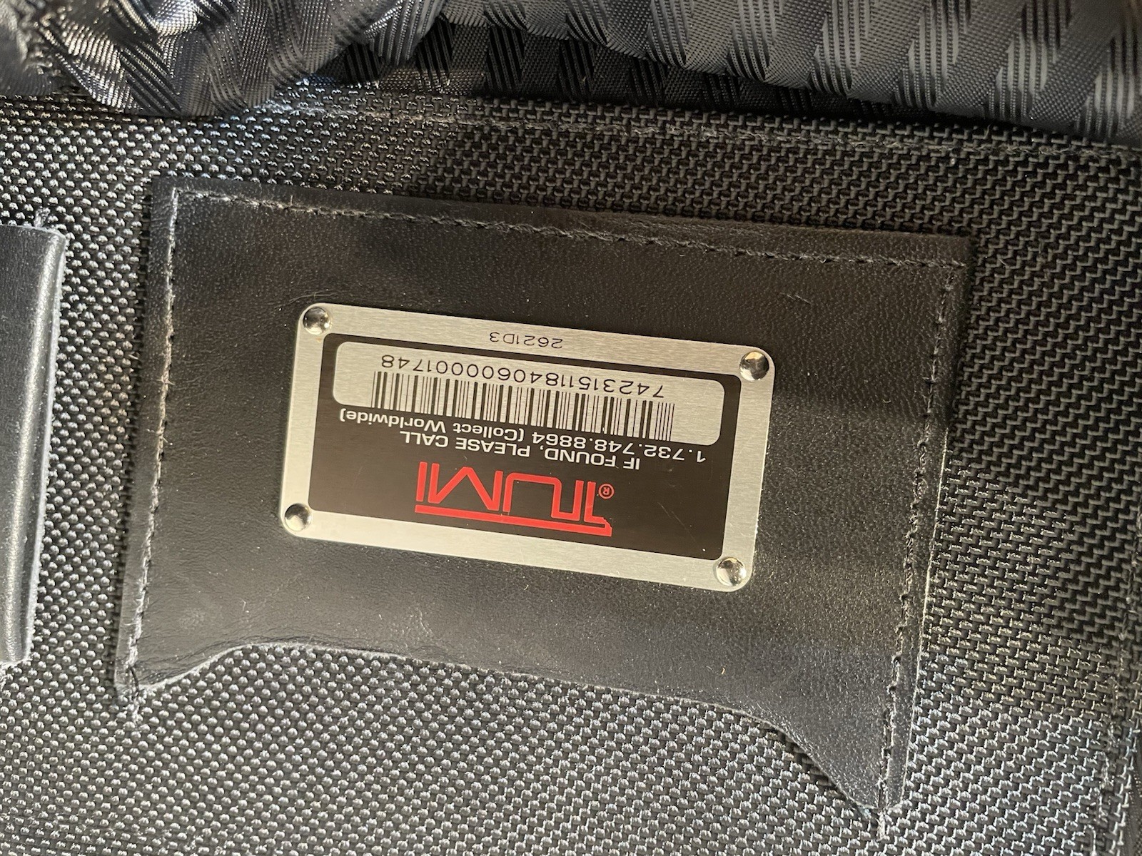 Tumi 18″ Expandable Laptop Briefcase 2621D3 Black Balistic Nylon Nice Condition