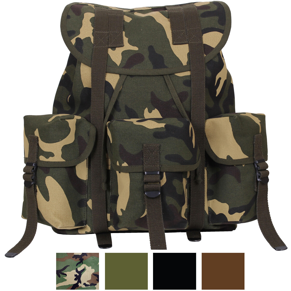 Mini Alice Pack Backpack Military Heavy Canvas Duty Bag Rucksack School Knapsack