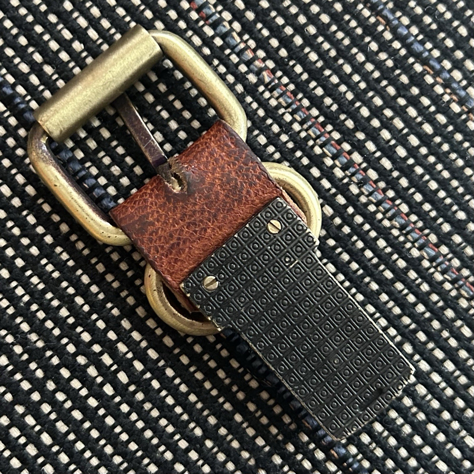 Handmade Vintage Leather Replacement Push Lock Leather Bags Buckle