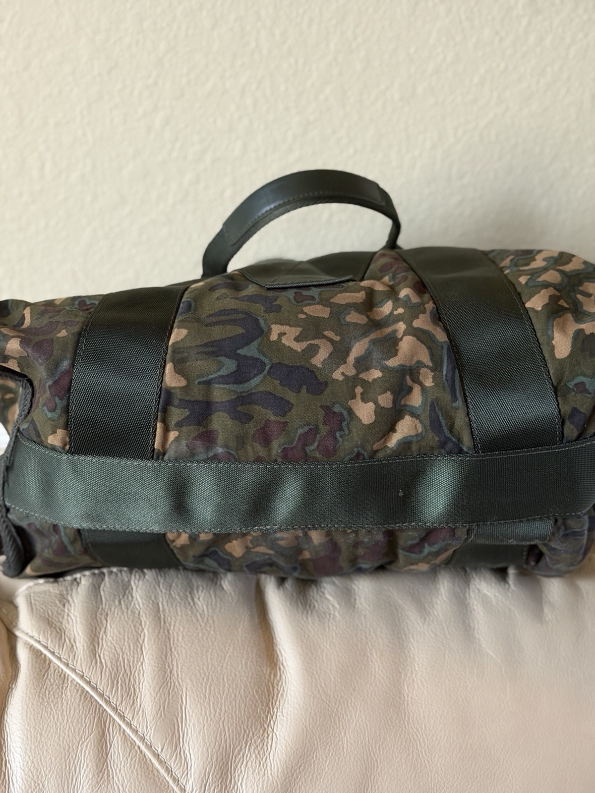 Marc by Marc Jacobs Camouflage Duffle Bag One Size Zip Lined Pockets