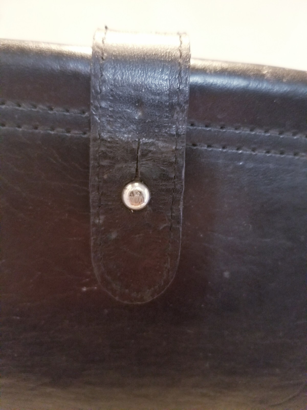 Bill Amberg studio rocket briefcase bag portfolio vintage black 17x12x5