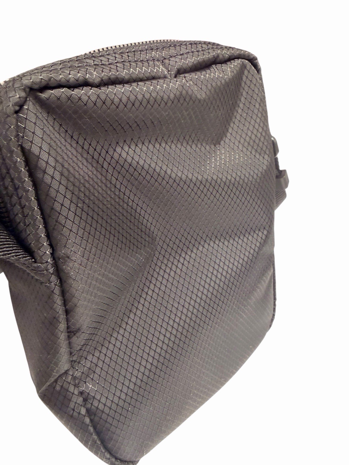 BOSS Men’s Black Solid Crossbody Bag Zip Closure Adjustable Strap Travel