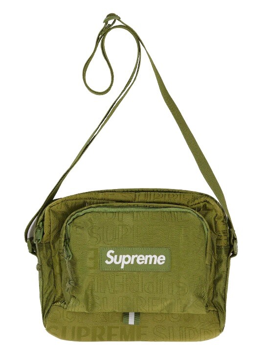 Authentic Brand New Supreme Cordura Olive Shoulder Bag Spring/Summer 19