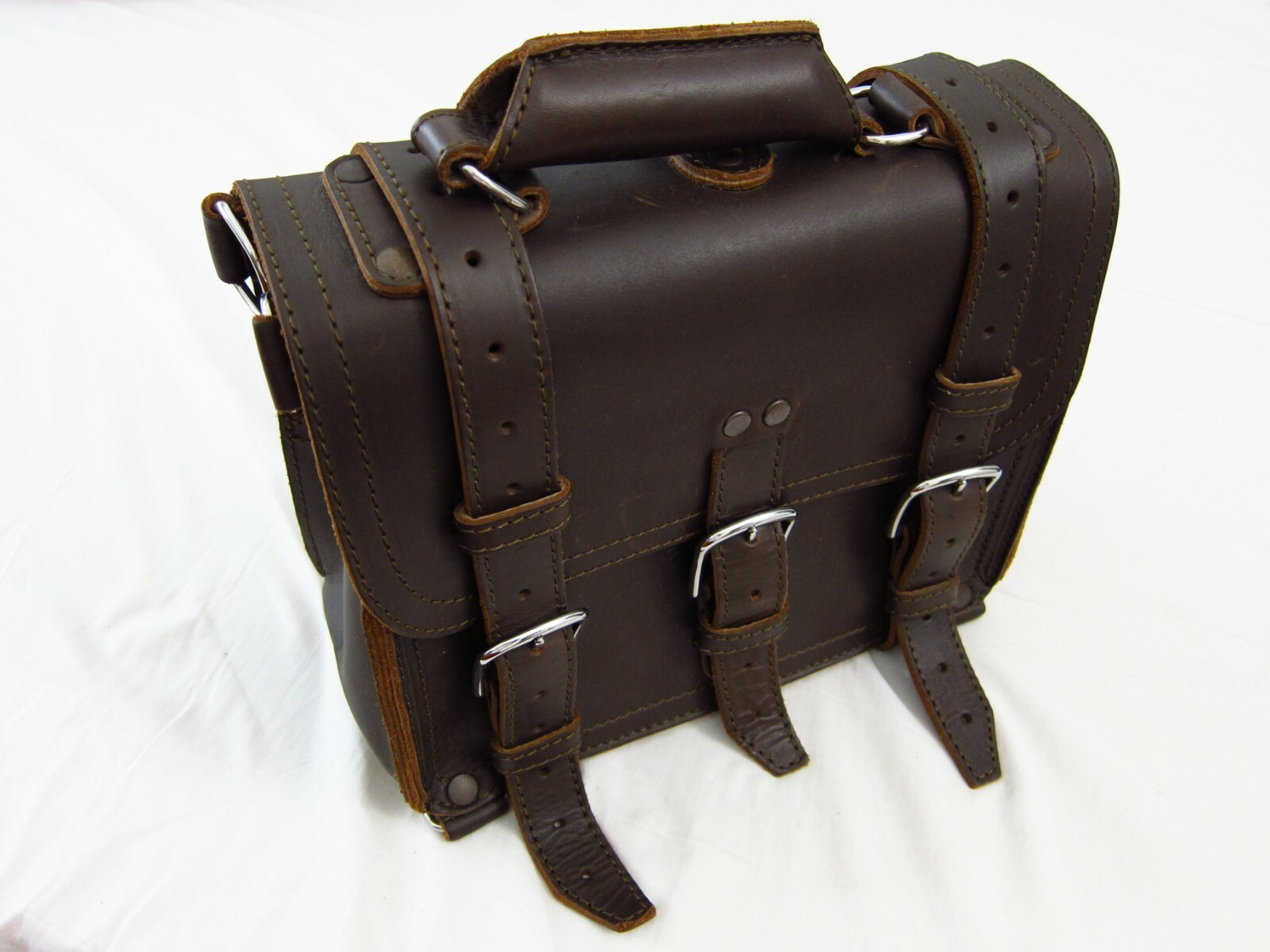 Saddleback Leather 12″ SMALL CLASSIC BRIEFCASE Suede Lined 2-Rivet DCB