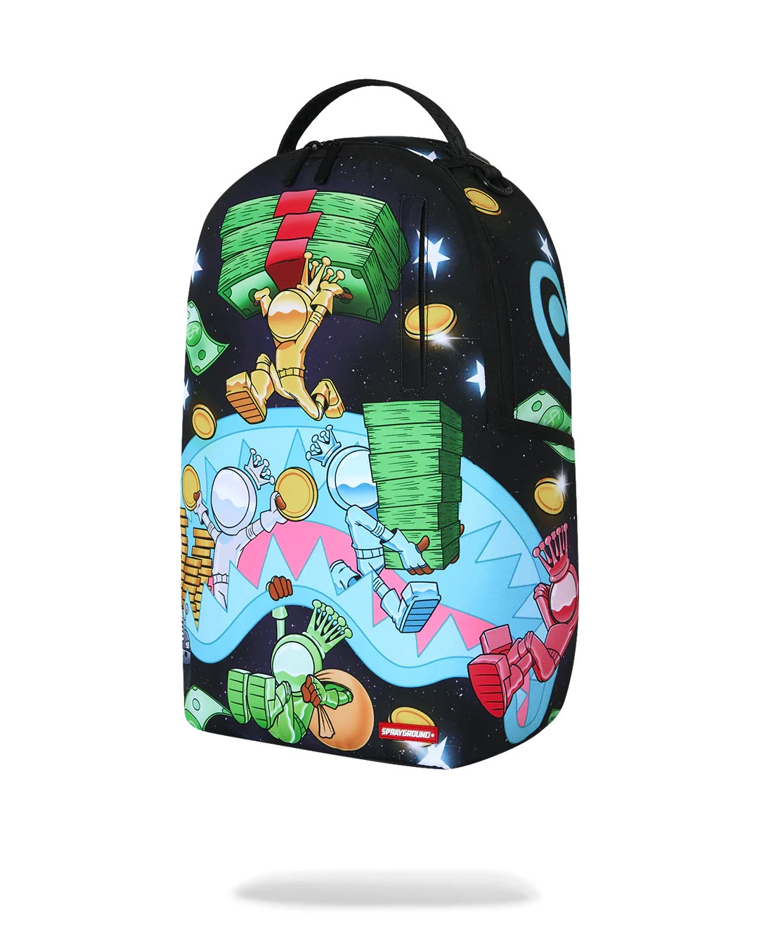 Sprayground ASTRO CREW Space Stacks Backpack🔥New Black Bookbag Large School Bag