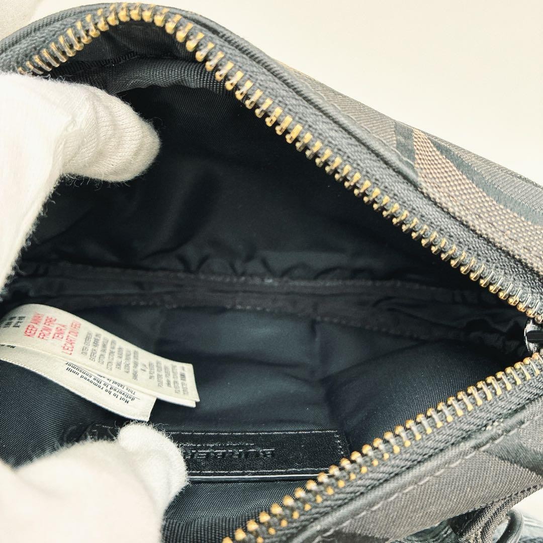 Burberry Bumbag Circle Logo Monogram Body Bag Black Width 18cm Height 13cm