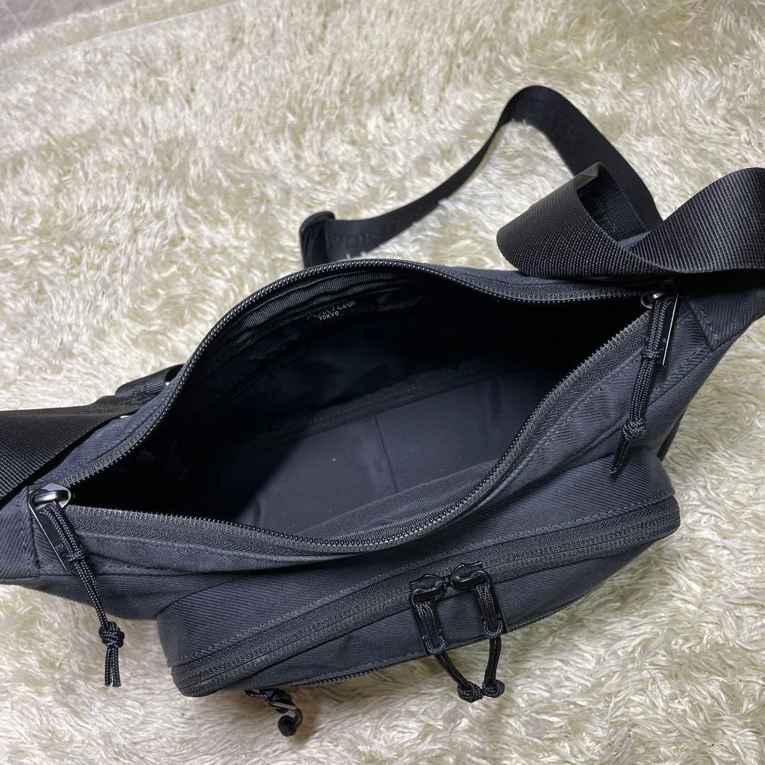 Authentic Porter Yoshida Kaban Black Nylon Shoulder Bag Crossbody 19cm x 26cm x