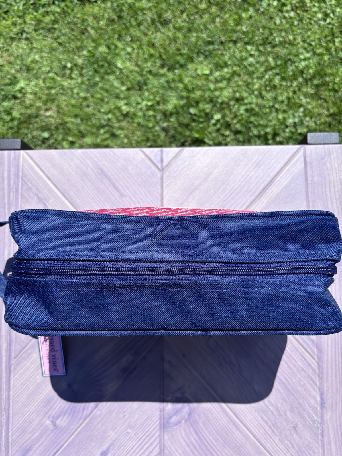Vineyard Vines Custom Collection Travel Toiletry Bag Dopp Kit NWT Navy Canvas