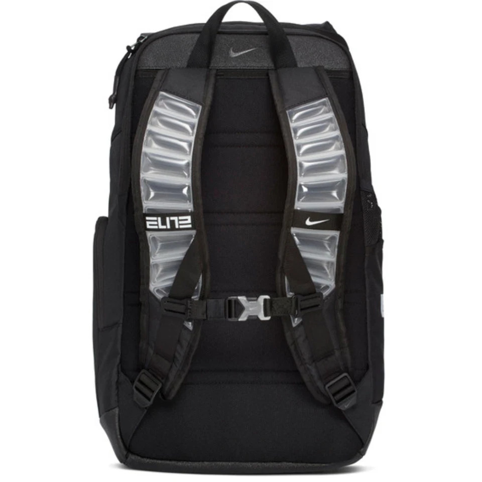 Nike Elite Pro Basketball Backpack BA6164 Black/White Durable Bag