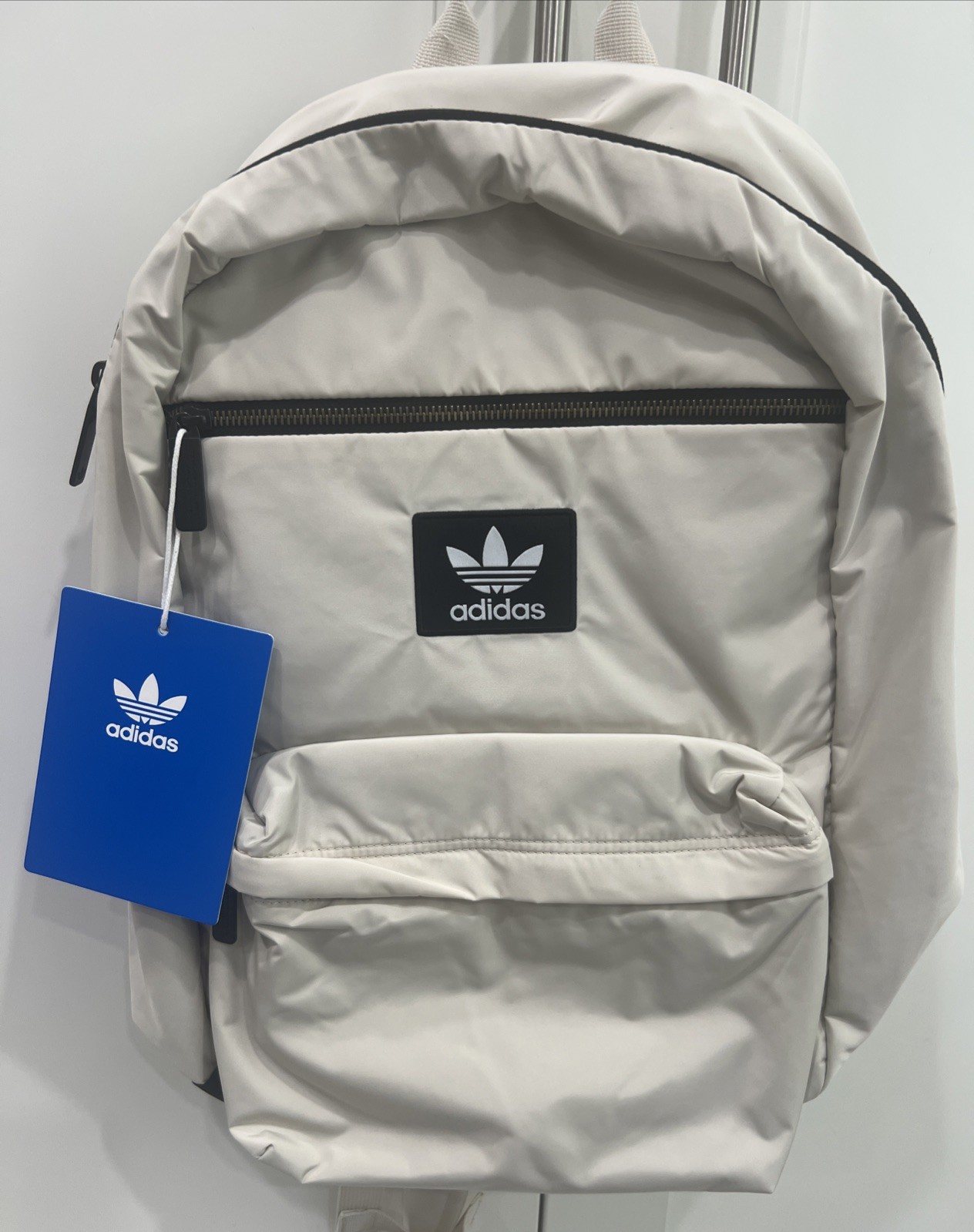 Adidas National Plus 2 Backpack Tech Media Laptop Sleeves All Over Padded Beige
