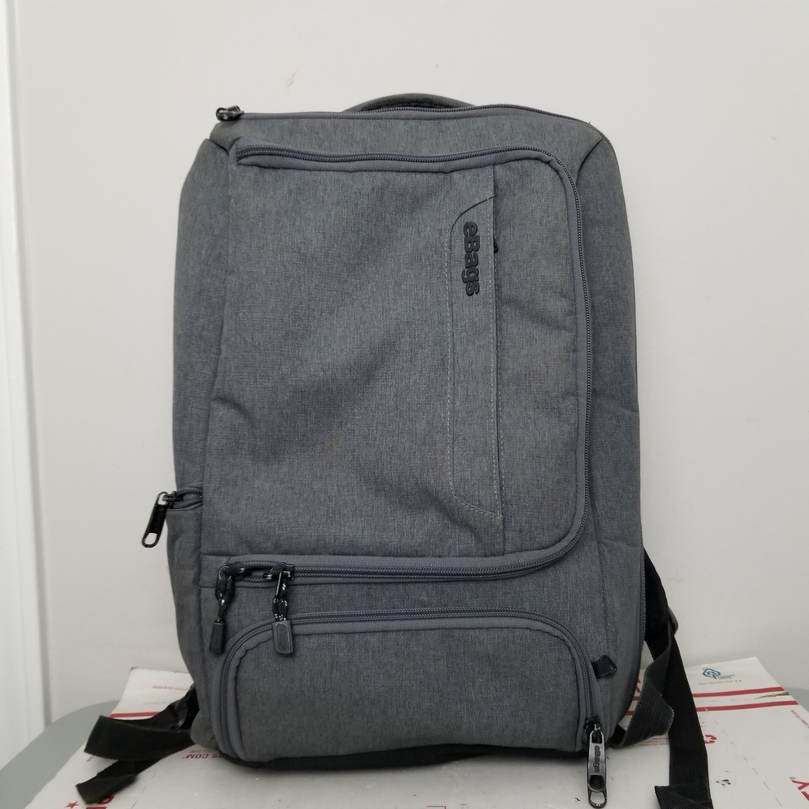eBags Professional Slim Laptop Backpack Bag Gray Laptop Travel EB2146-16 Work
