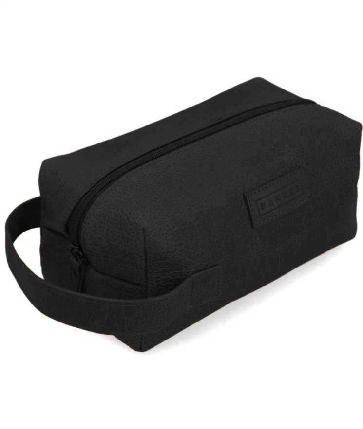 NEW Baker’s Genuine Bison Dopp Travel Kit Toiletry Shoes Bag 11×5″ Made in USA